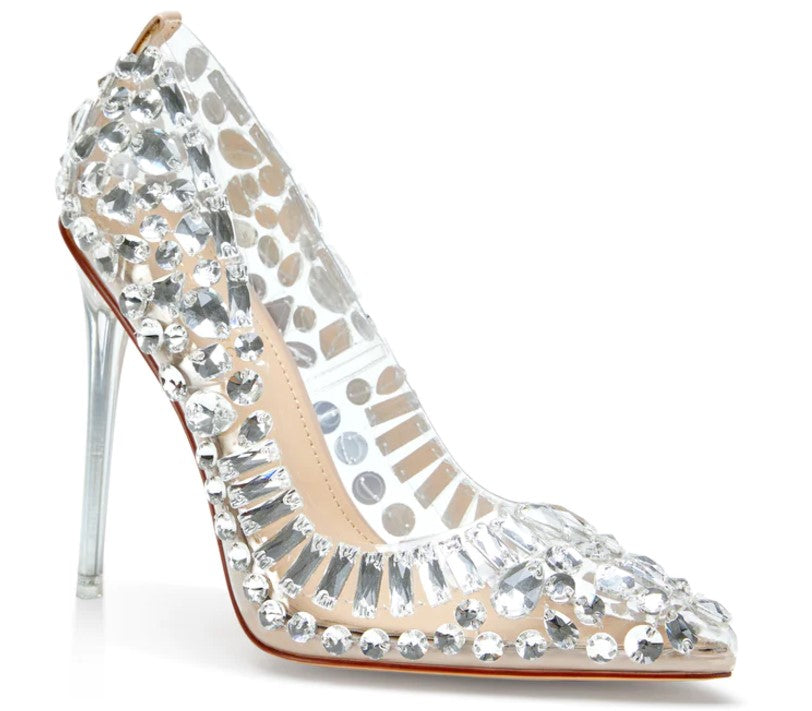 Visual Illusion Embellished Stiletto Pump - Féline Couture 