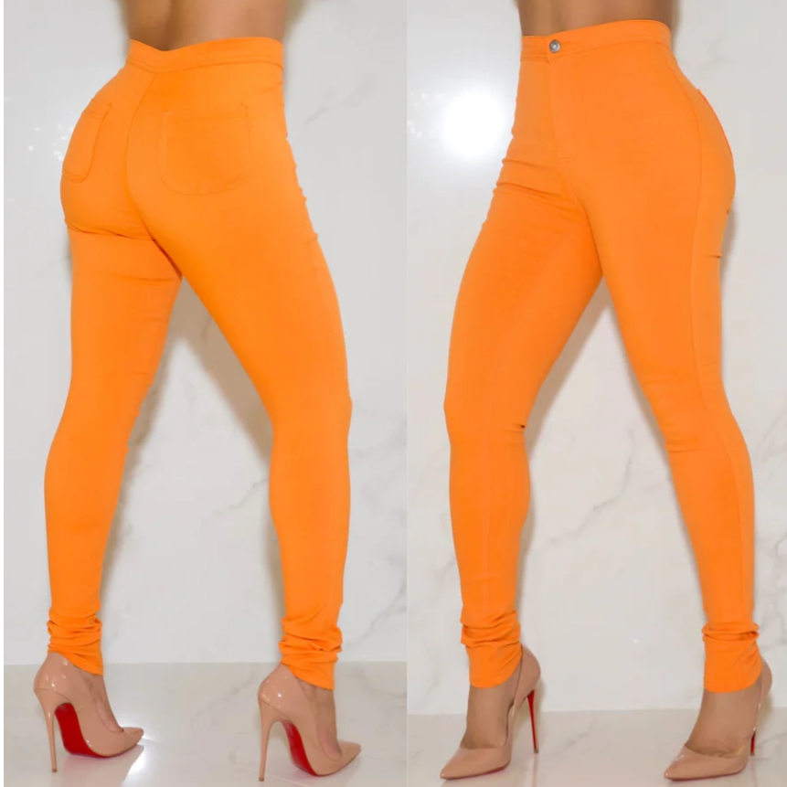 Killing Em Softly High Waist Stretchy Jeans - Féline Couture 