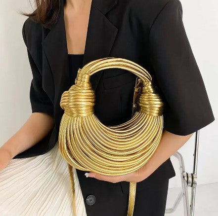 Feline Couture Gold Clutch Handbag - Féline Couture 