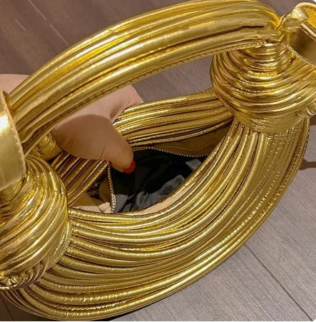 Feline Couture Gold Clutch Handbag - Féline Couture 