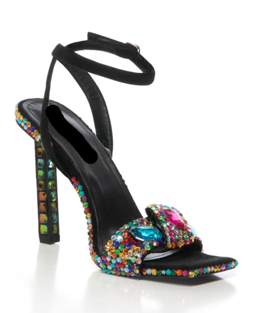 Sweeter than Candy Black Stiletto - Féline Couture 