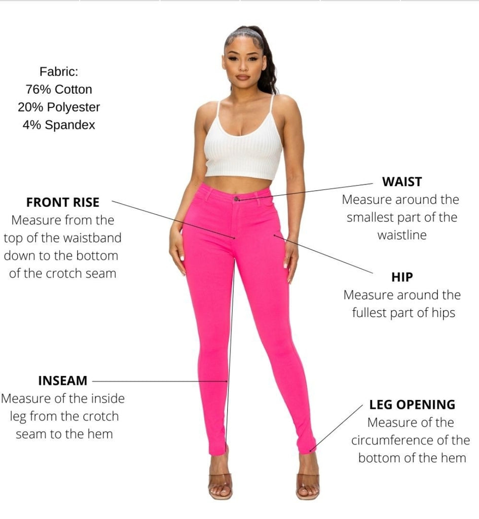 Killing Em Softly High Waist Stretchy Jeans - Féline Couture 