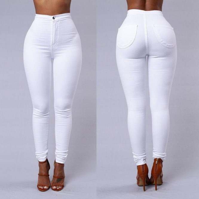 Killing Em Softly High Waist Stretchy Jeans - Féline Couture 