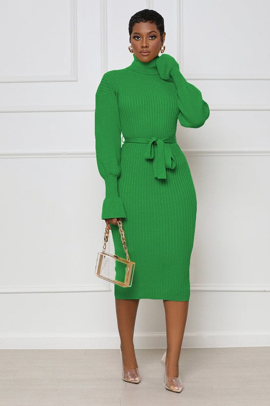 CASUAL LUXURIES LONG MAXI SWEATER DRESS - Féline Couture 