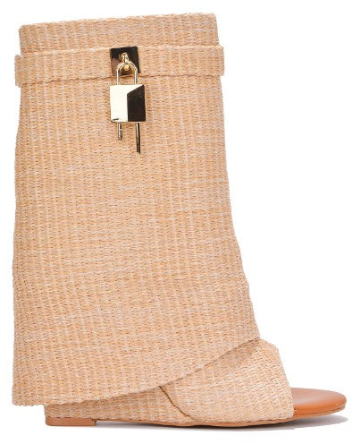 Cuffing Season Wedge Bootie - Féline Couture 