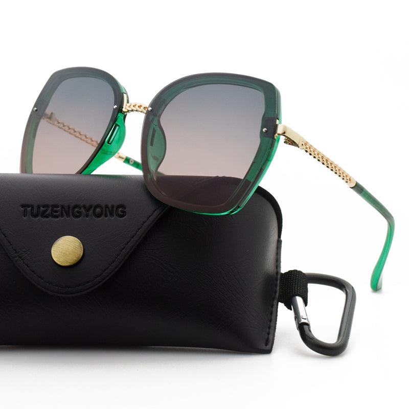 Tezers Sunglasses - Polarized Square Frame in 5 colors - Féline Couture 