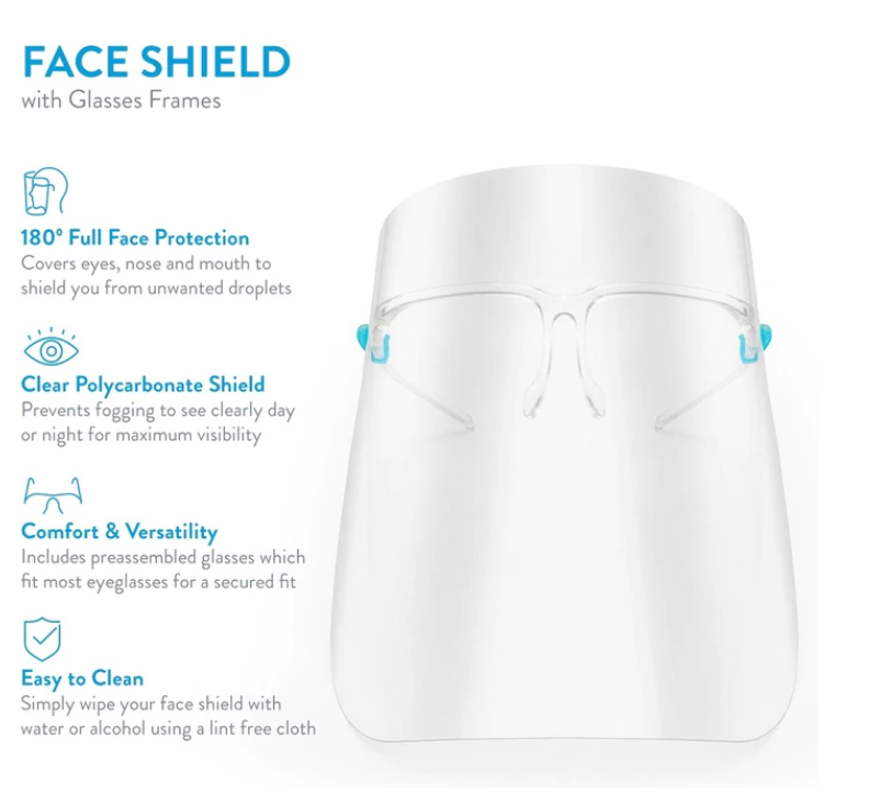 Social Distancing Face Shield Mask - Féline Couture 
