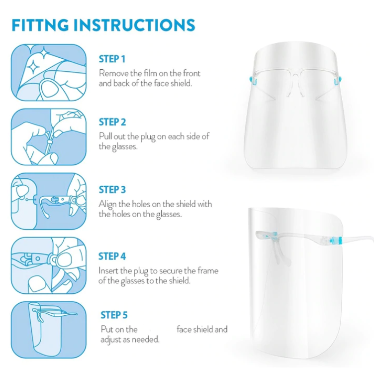 Social Distancing Face Shield Mask - Féline Couture 
