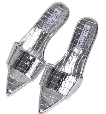 Spring Fling Pointed Toe Flat Sandal - Féline Couture 