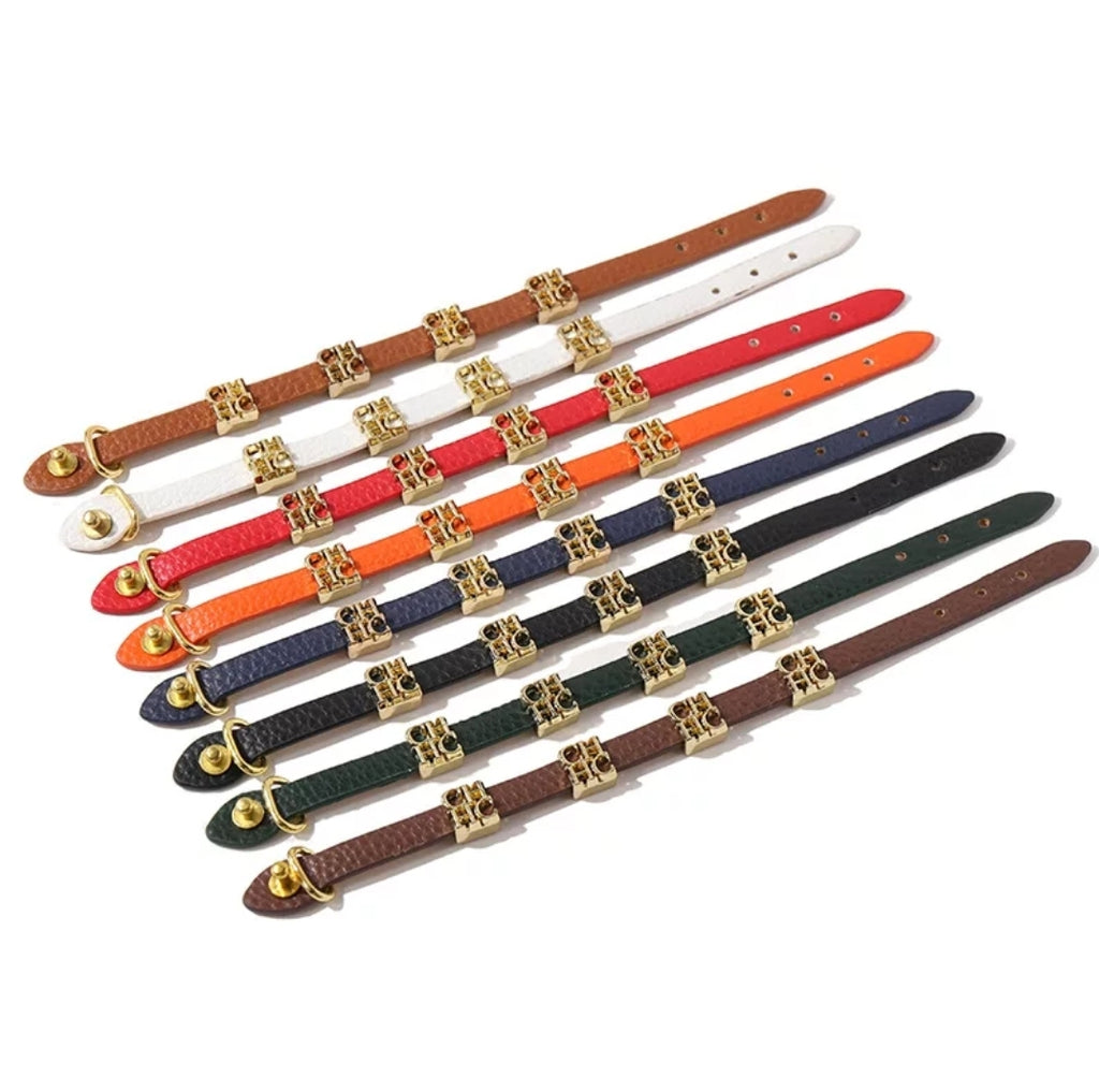 CH Steel Letter Charm Bracelets - Féline Couture 
