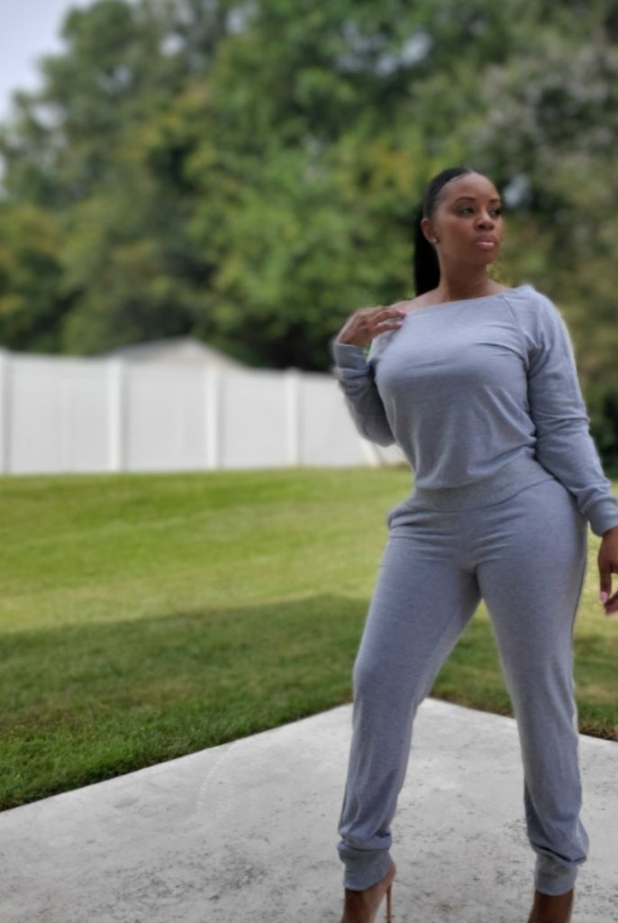 Bling You Out Sweater & Jogger Set - Féline Couture 