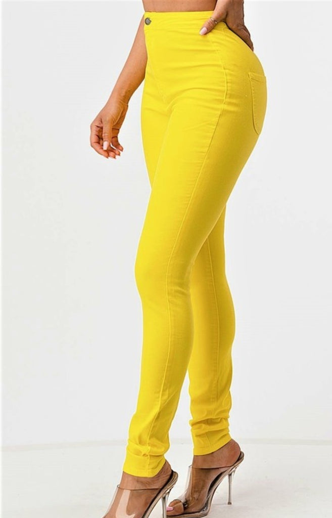Killing Em Softly High Waist Stretchy Jeans - Féline Couture 