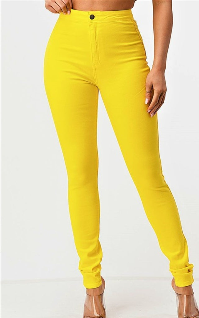 Killing Em Softly High Waist Stretchy Jeans - Féline Couture 