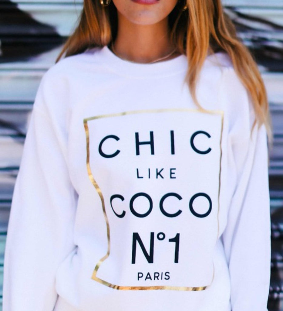 Chic like Coco Detailed Sweater - Féline Couture 