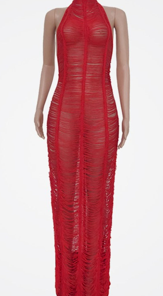 Slit Back & Observe Resort Cover Up - Féline Couture 