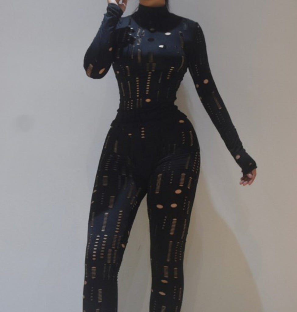 Jaw Dropper Cutout Bodycon 2Piece Set - Féline Couture 