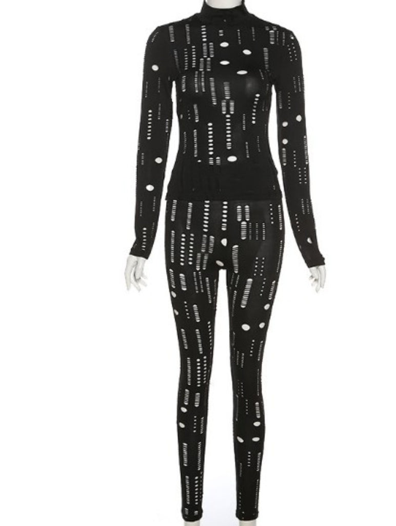 Jaw Dropper Cutout Bodycon 2Piece Set - Féline Couture 