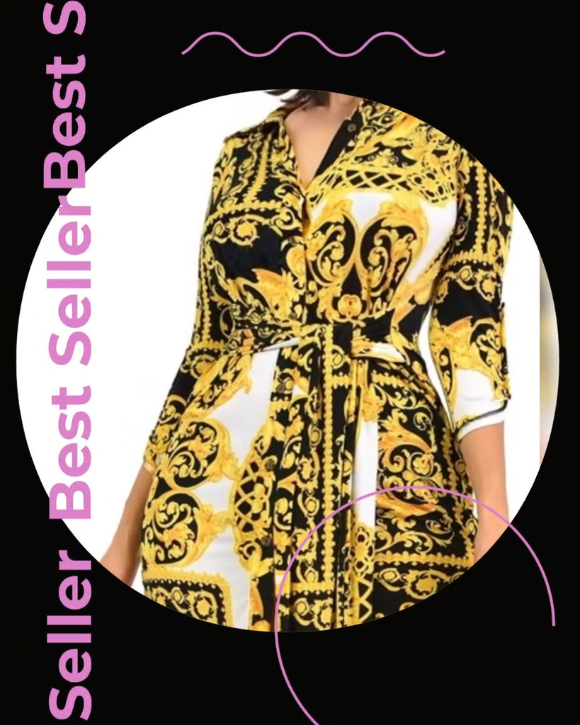 Nothing to Hide Color Block Shirt Dress - Féline Couture 