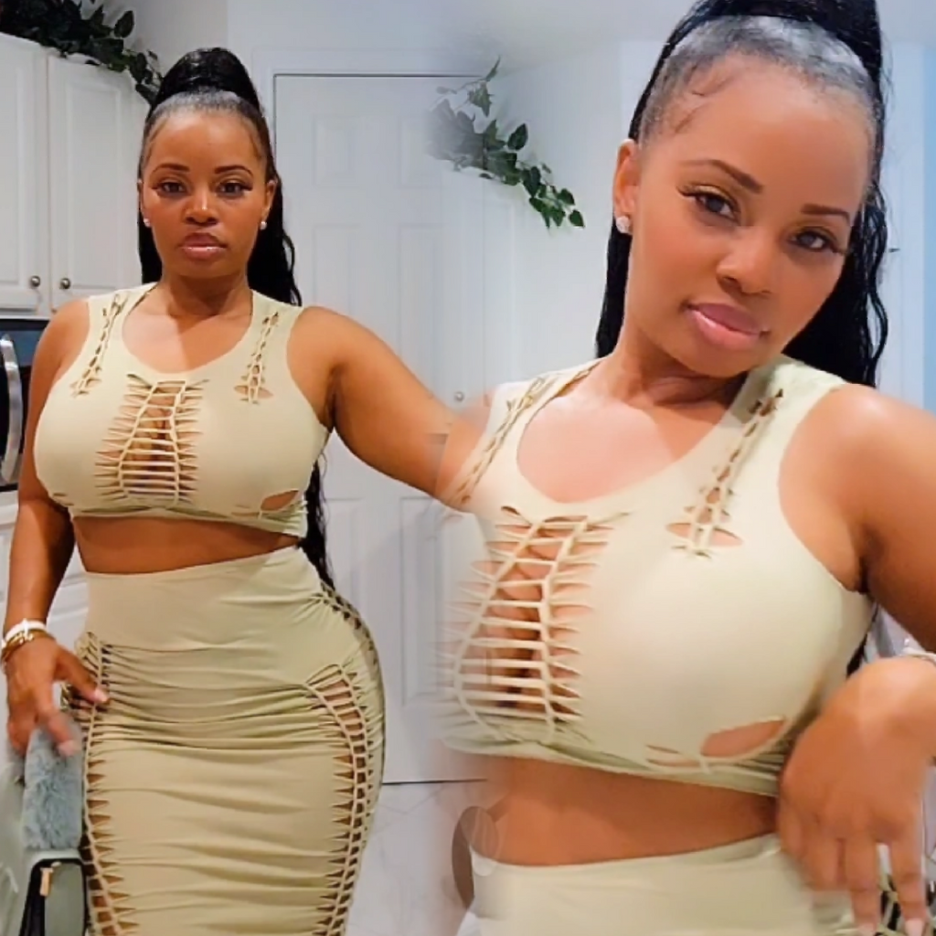 Always Flaunting Braided Midi Skirt Set - Féline Couture 
