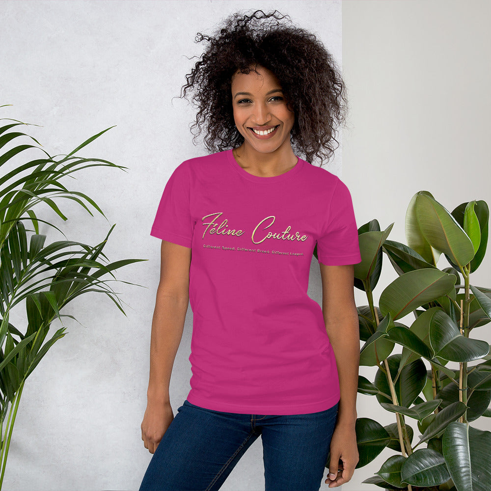 Feline Couture Branded Short-Sleeve Unisex T-Shirt - Féline Couture 