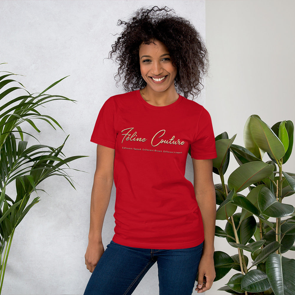 Feline Couture Branded Short-Sleeve Unisex T-Shirt - Féline Couture 