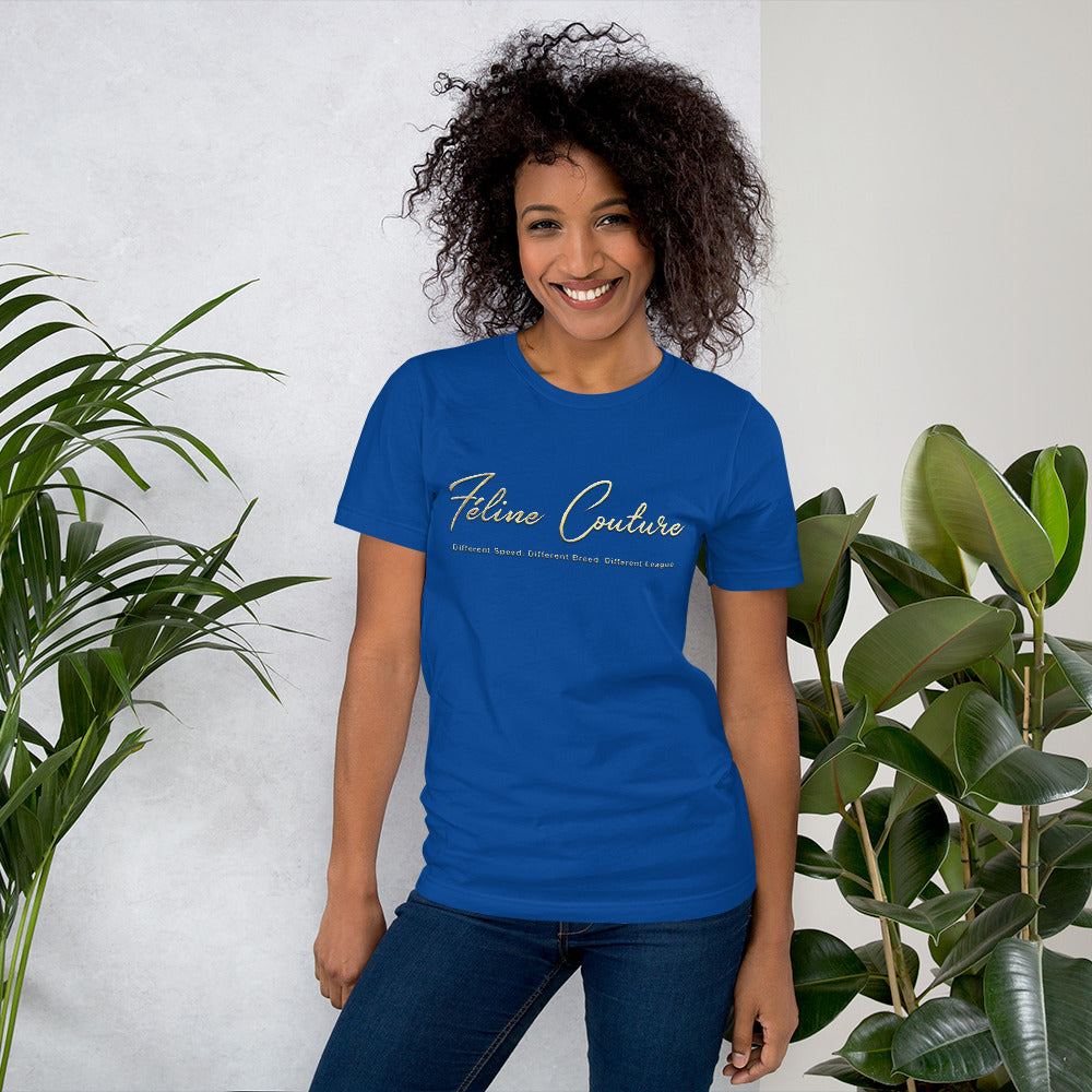 Feline Couture Branded Short-Sleeve Unisex T-Shirt - Féline Couture 