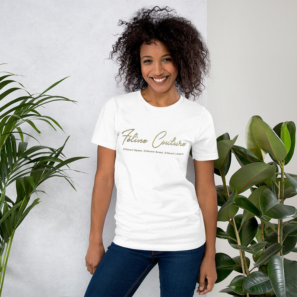 Feline Couture Branded Short-Sleeve Unisex T-Shirt - Féline Couture 