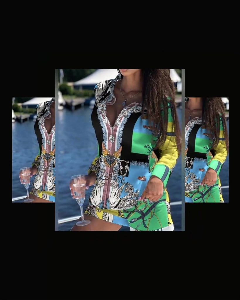 The Hamptons Multi-Colored 2Piece Short Set - Féline Couture 