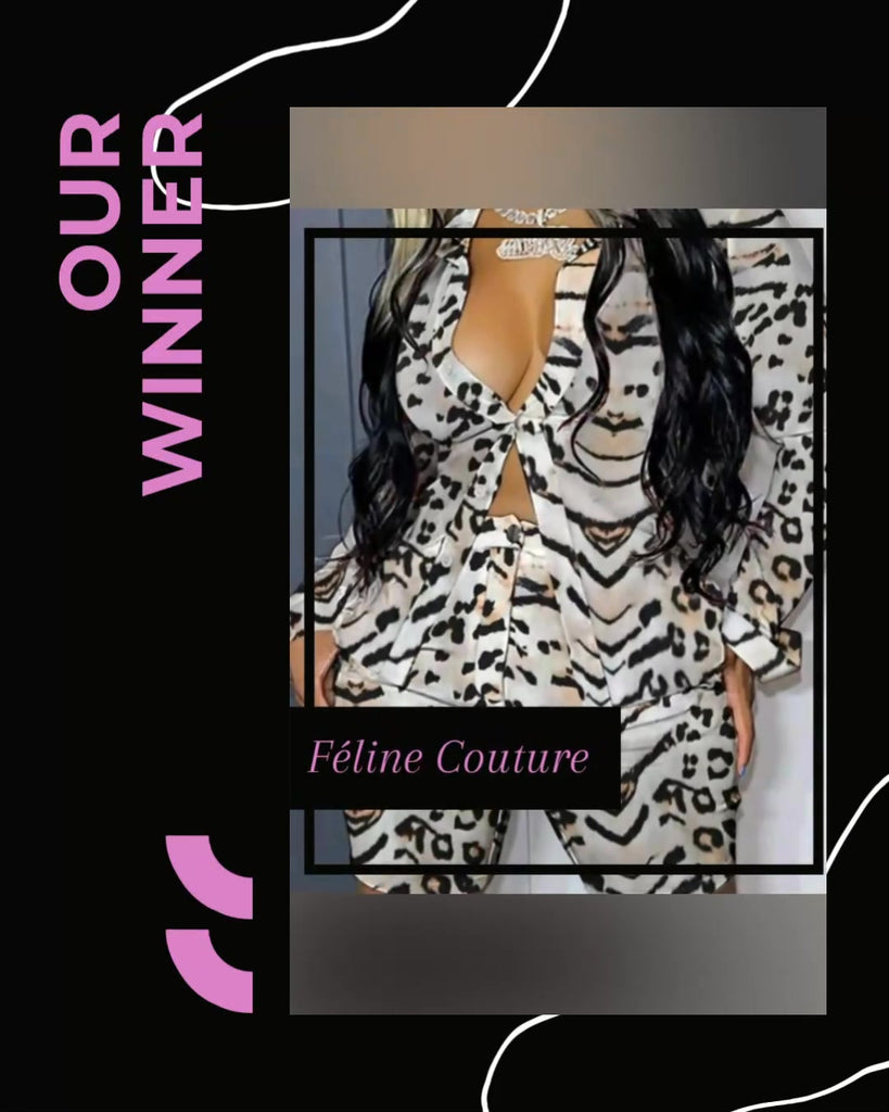 Win Win Situation Fitted Bermuda 2Piece Short Set - Féline Couture 